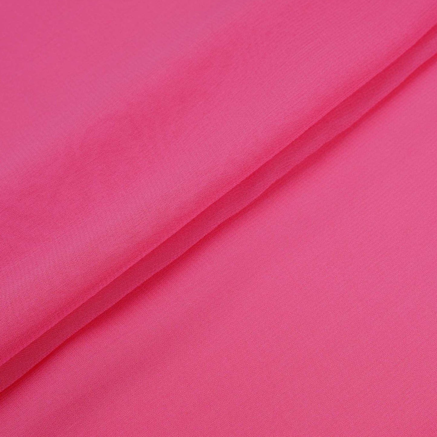 Dark Pink Solid 60gm Georgette Fabric SSMG-06