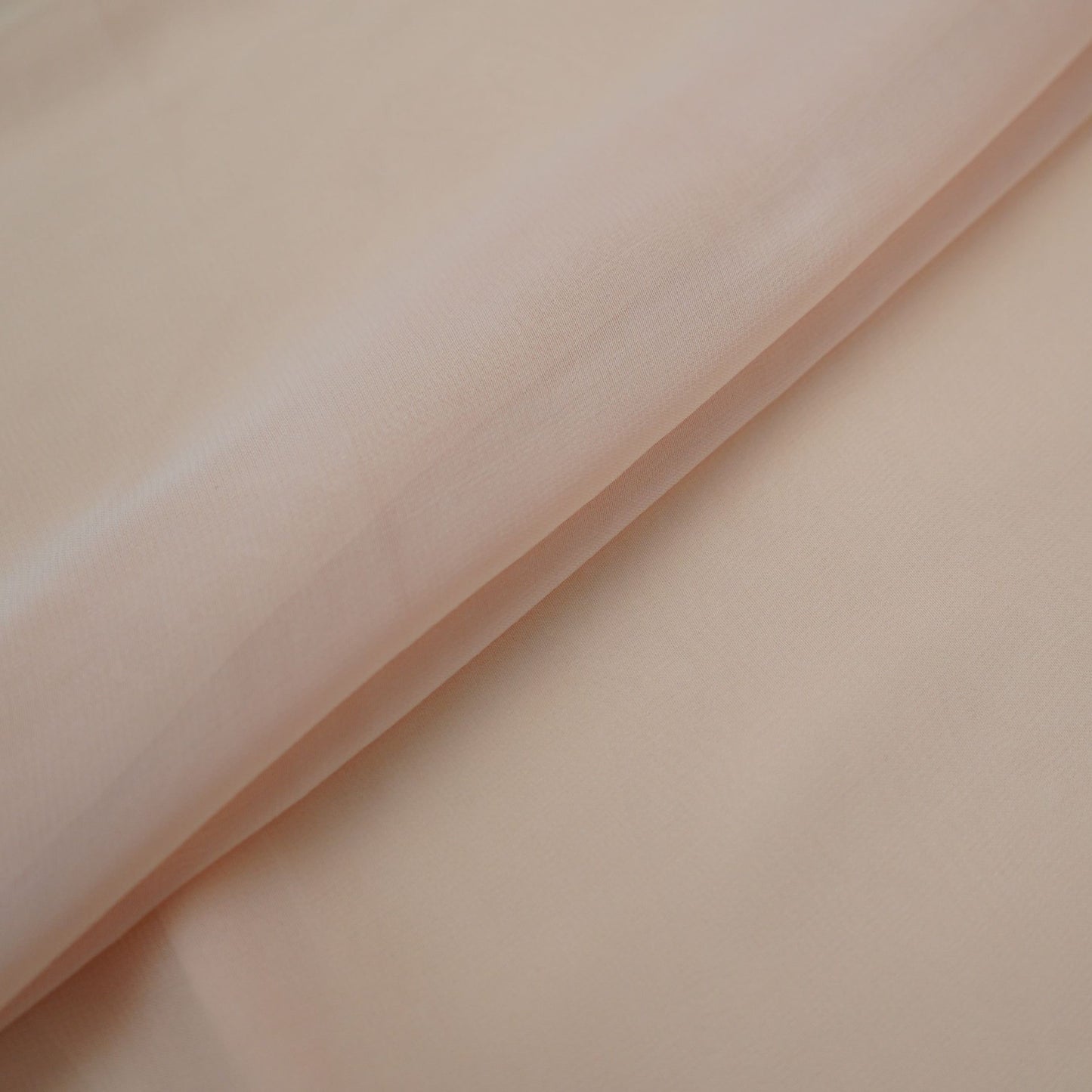 Light Peach Solid 60gm Georgette Fabric SSMG-22