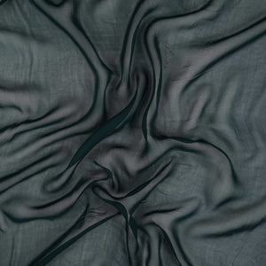 Teal Green Solid 60gm Georgette Fabric SSMG-26 - TradeUNO