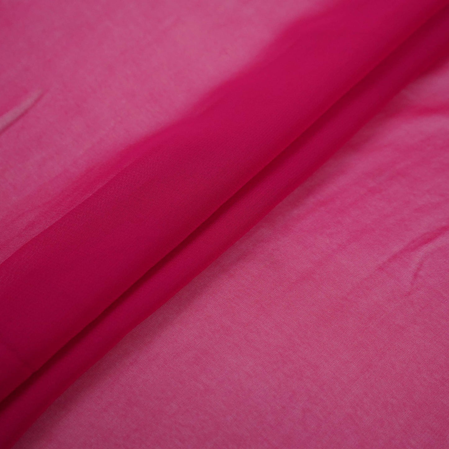 Fuchsia Pink Solid 60gm Georgette Fabric SSMG-23