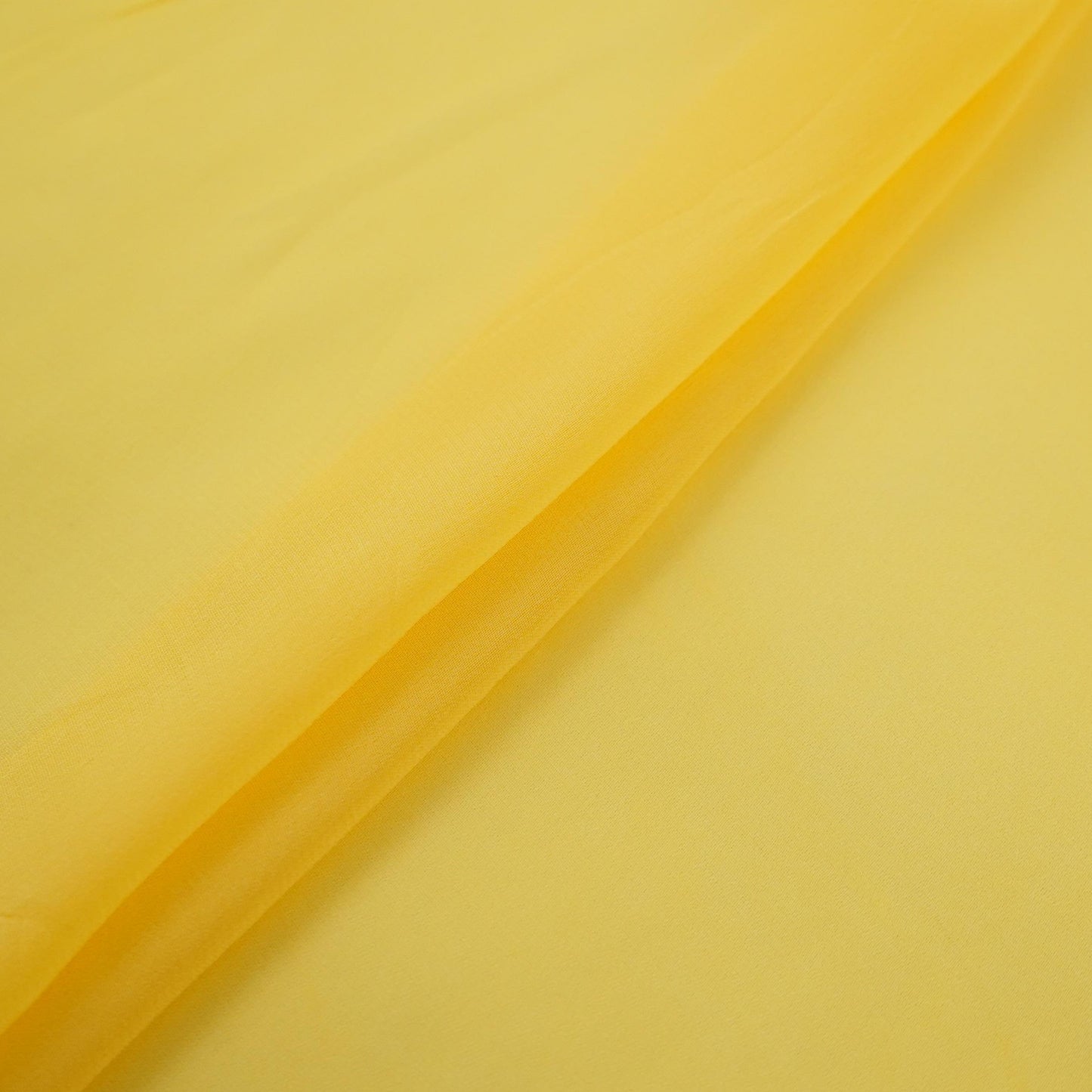 Yellow Solid 60gm Georgette Fabric SSMG-01