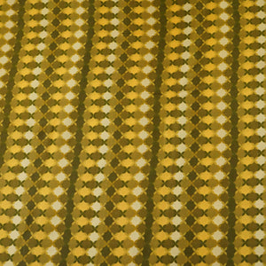 Mustard with Green Tropical stripes Bemberg Modal Silk Fabric KTP-31419 - TradeUNO