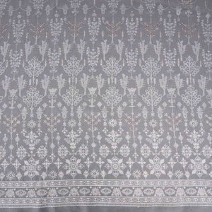 White Dyeable Chikankari embroidery Georgette Fabric VFS-31699 - TradeUNO