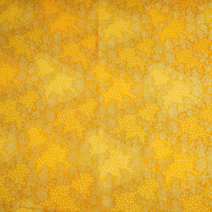 Mustard Bandhani floral Georgette Jaal Fabric MTI-31547 - TradeUNO
