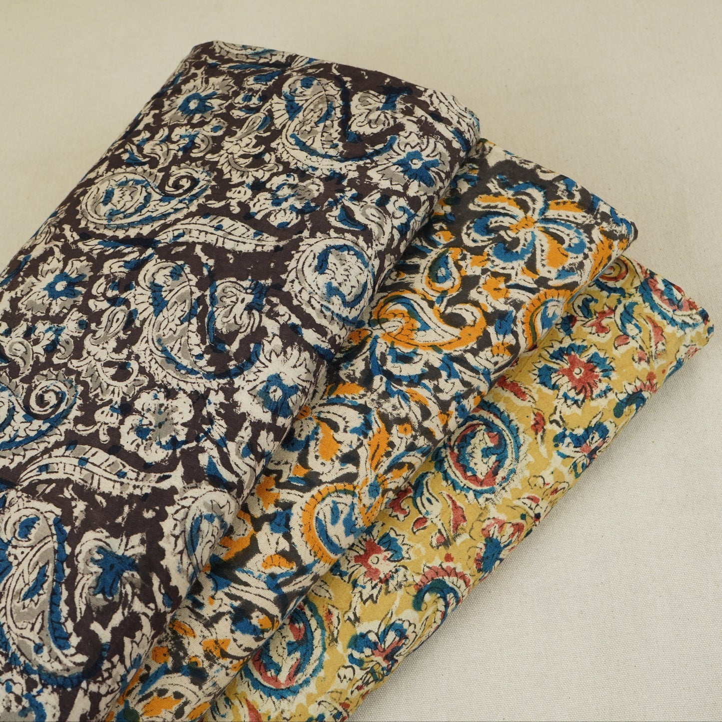 Red Kalamkari Print Cotton Fabric MFR-29844