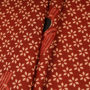 Red Floral Print Cotton Fabric MFR-29838 - TradeUNO