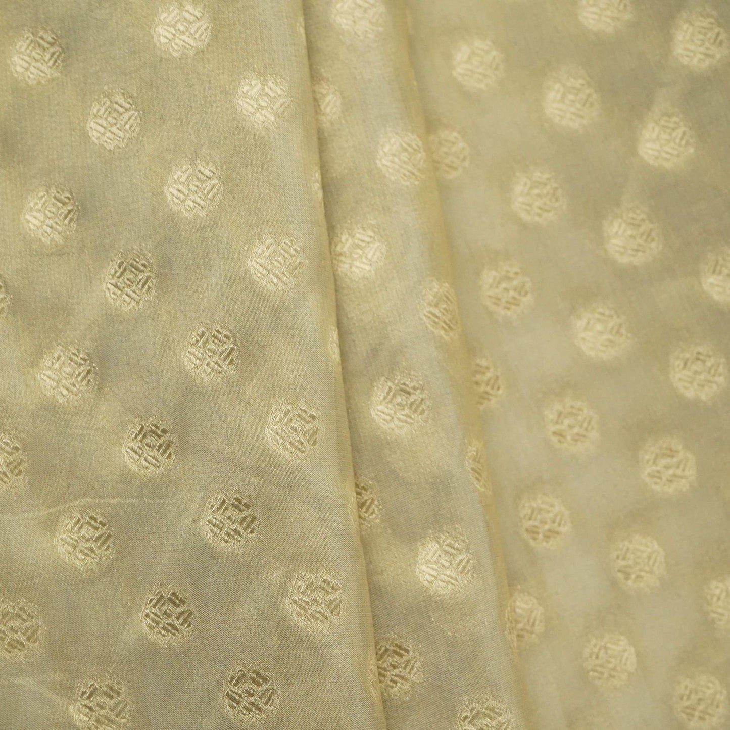 Golden Buti Kanjivaram Silk Fabric MTI-31646