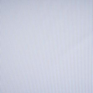 Light Blue & White Stripes Print Poplin Fabric MFM-30138 - TradeUNO