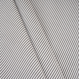 Black & White Stripes Print Poplin Fabric MFM-30142 - TradeUNO