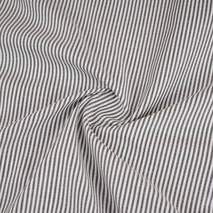 Black & White Stripes Print Poplin Fabric MFM-30142 - TradeUNO