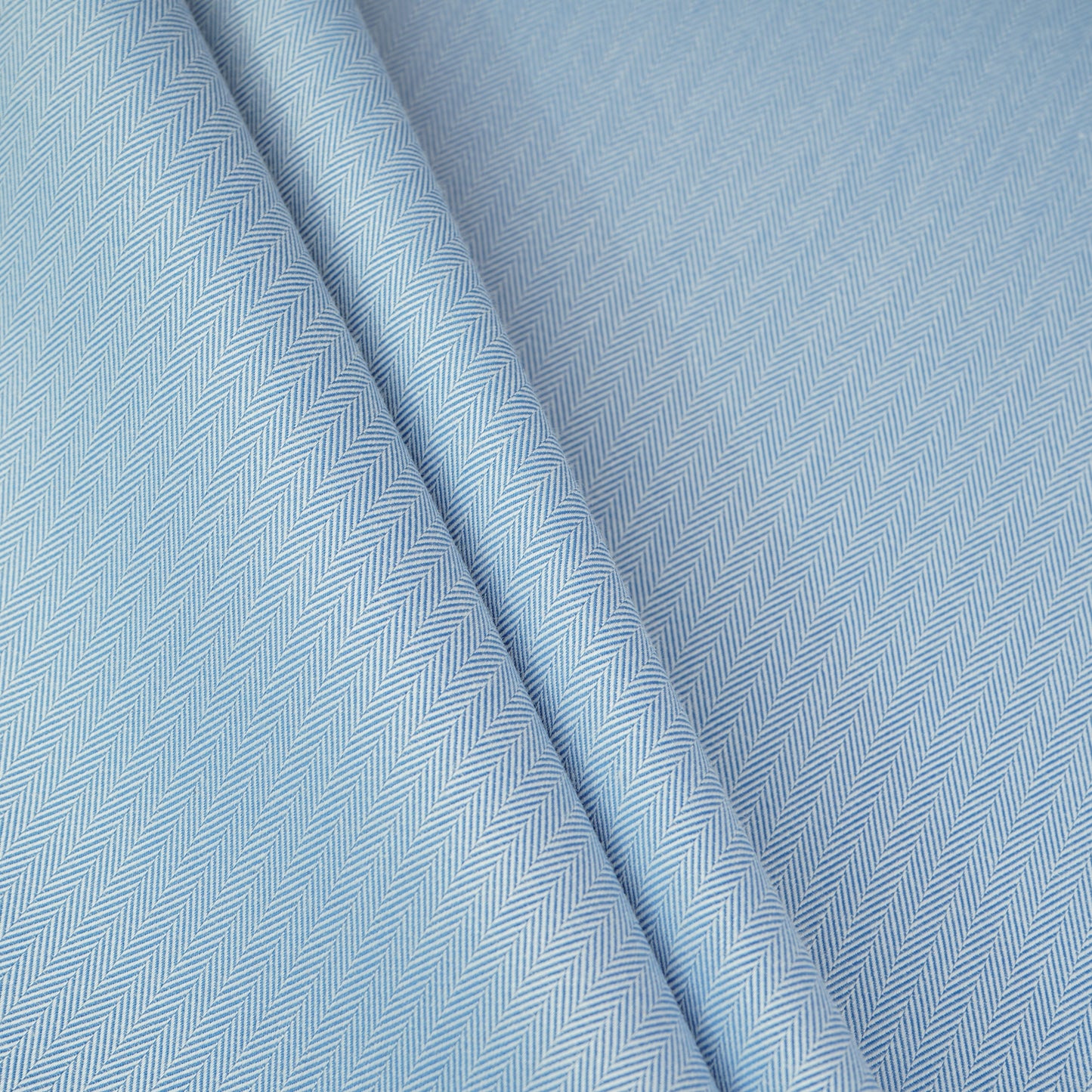 Blue Herringbone Weaving Poplin Fabric MFM-30116