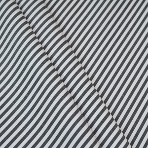 Black & White Stripes Print Poplin Fabric MFM-30159 - TradeUNO
