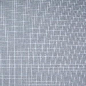 Light Grey & White Check Print Poplin Fabric MFM-30121 - TradeUNO