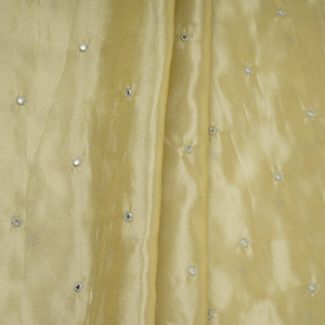 Golden Buti Mirror embroidery Tissue Fabric VFS-31692 - TradeUNO