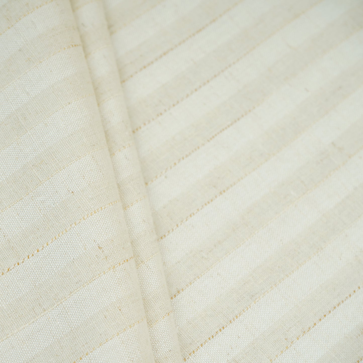Beige & White RFD Linen Fabric RS-30244