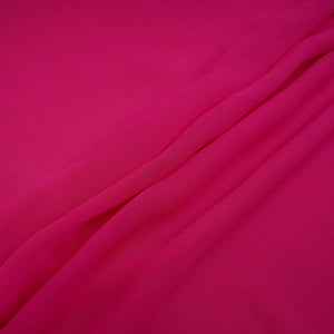 Taffy Magenta Solid Georgette Fabric 14055