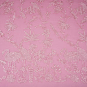 Pink Parsi thread embroidery Organza Fabric GPF-32101 - TradeUNO