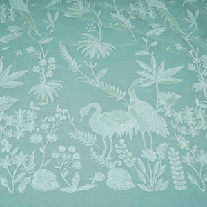 Mint Green Parsi thread embroidery Organza Fabric GPF-32102 - TradeUNO