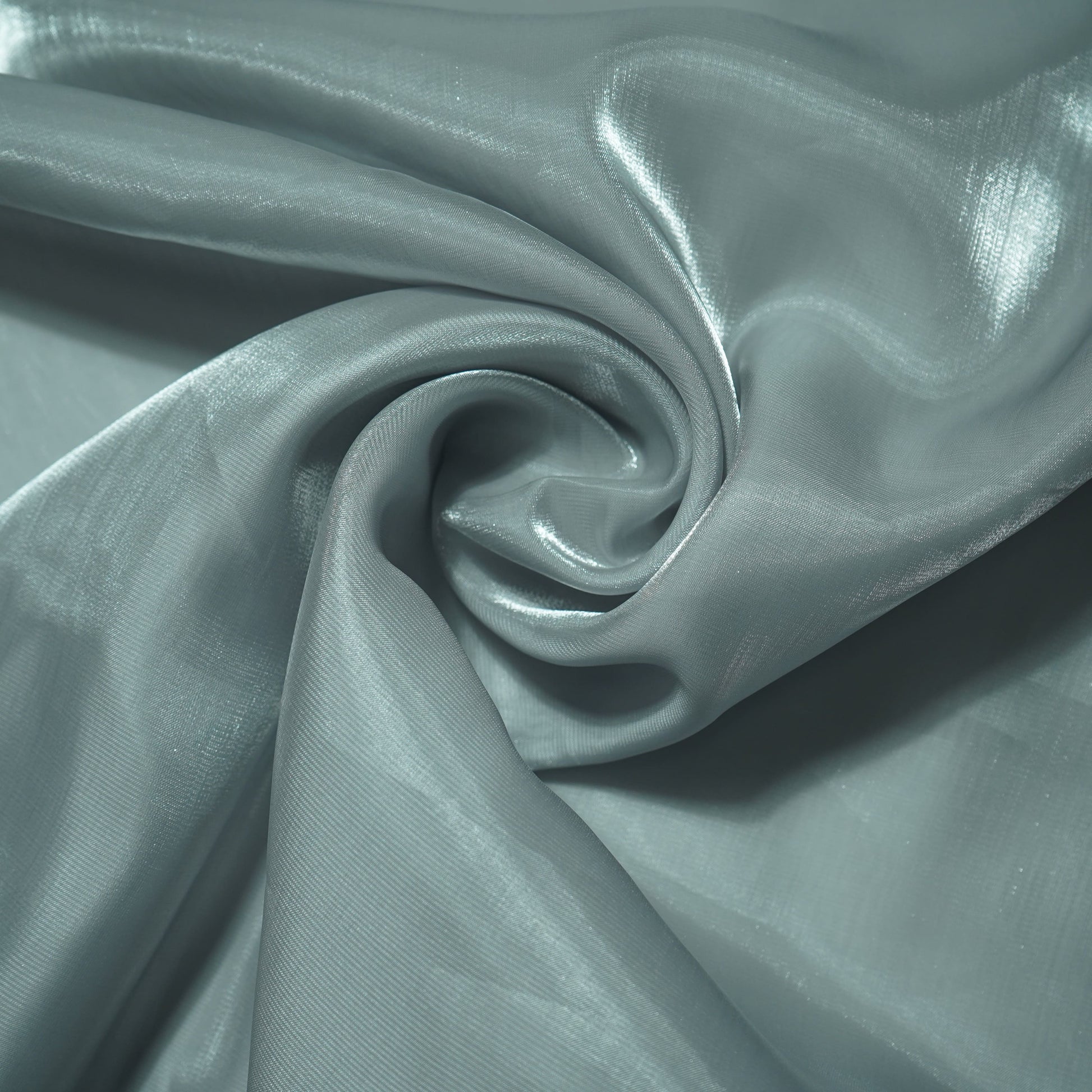 Grey Solid Jimmy Choo Organza Fabric 21952