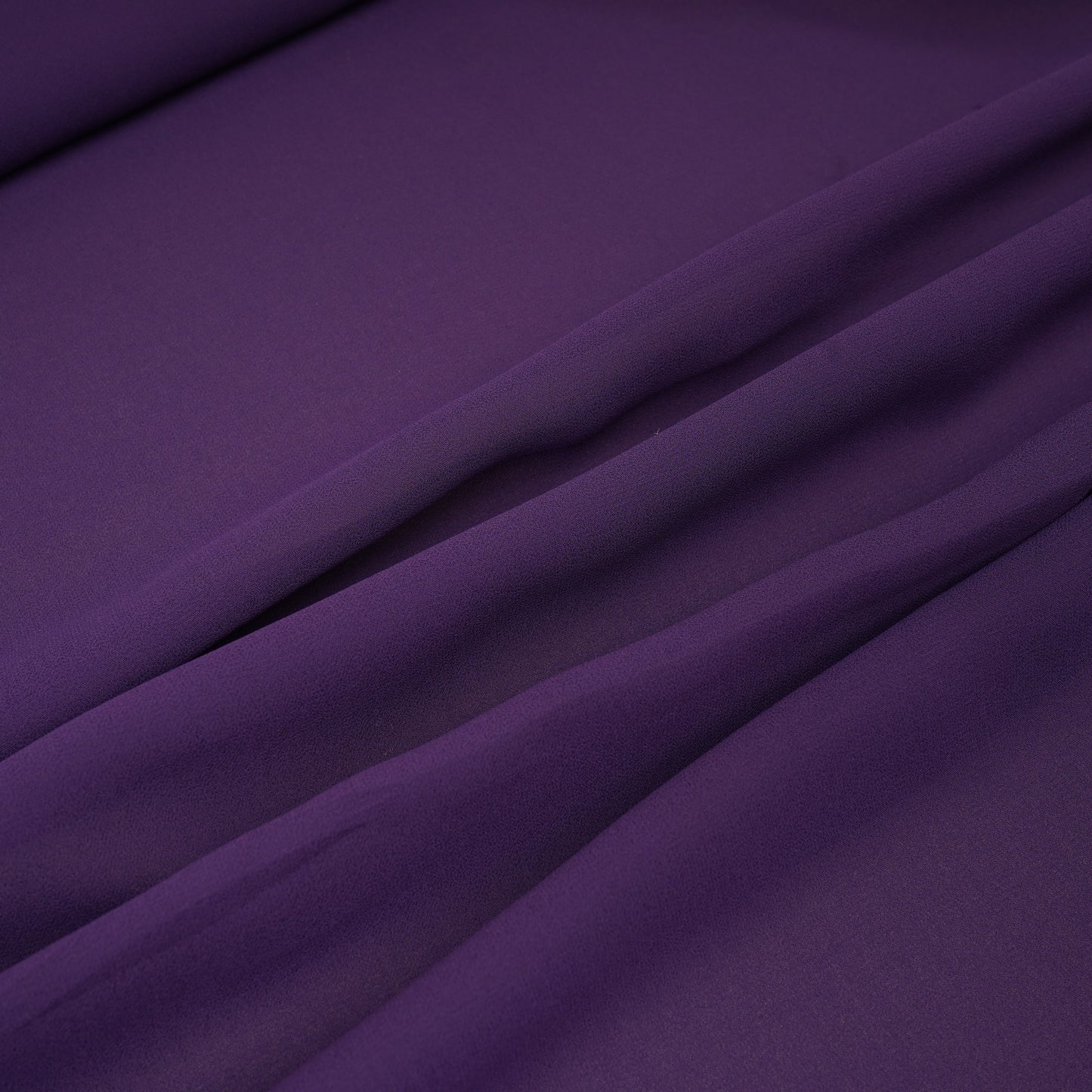 Midnight Blue Solid Georgette Fabric 6817