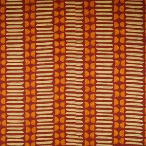 Maroon Abstract Print Cotton Fabric OG-30419 - TradeUNO