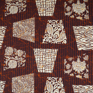 Purple & White Batik Print Cotton Fabric OG-30324 - TradeUNO
