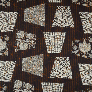 Black & White Batik Print Cotton Fabric OG-30318 - TradeUNO