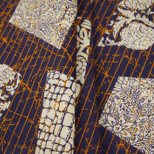Blue & White Batik Print Cotton Fabric OG-30320 - TradeUNO
