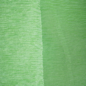 Green Solid Crushed Tissue Fabric