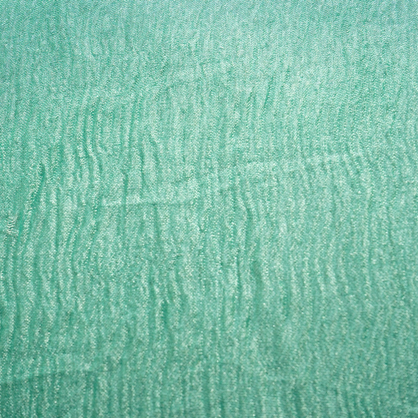 Green Shimmer Crushed Tissue Fabric