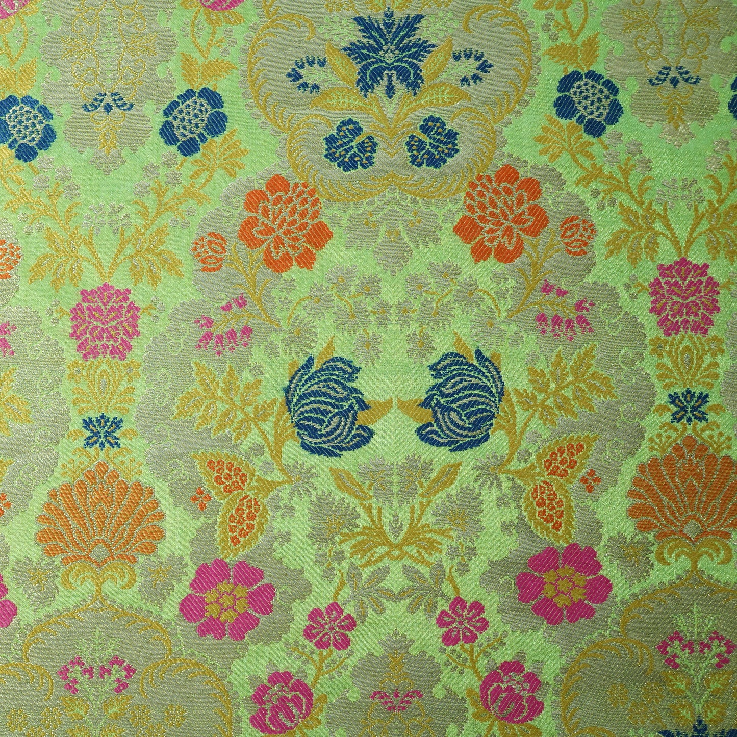 Green Khinkhwab Brocade Fabric 21922