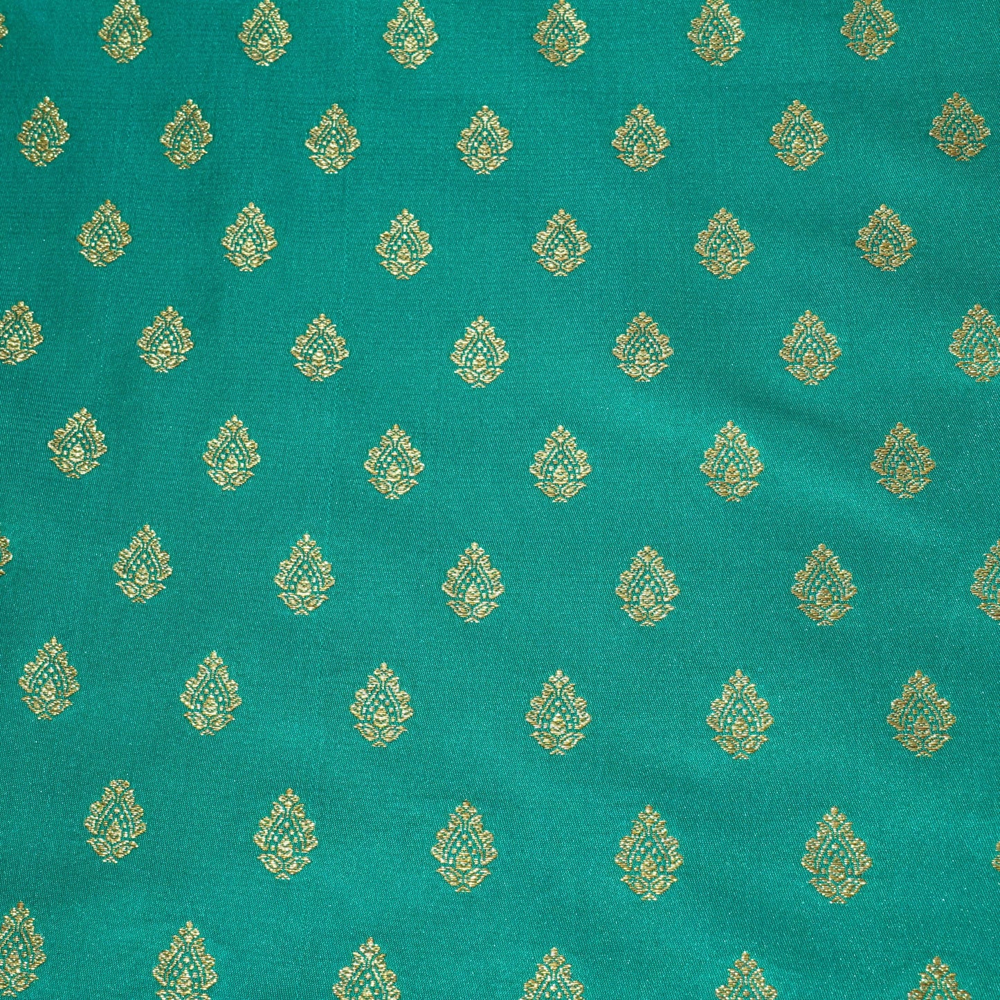 Green Banarasi Brocade Fabric