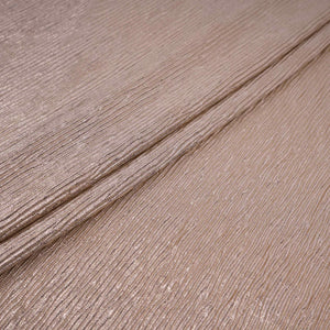 White Foil Fabric with Golden Shimmer Crush LI-32271 - TradeUNO