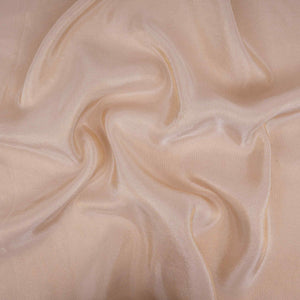 Cream Solid Shimmer Tissue Fabric NFS-01 - TradeUNO