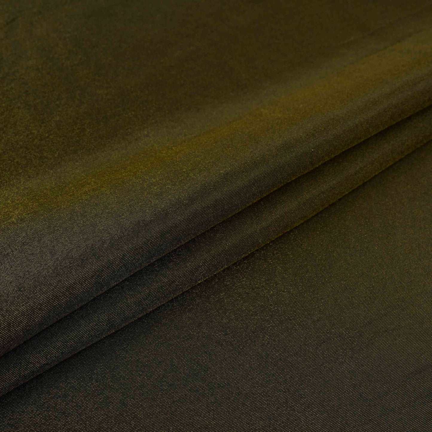 Dark Green Solid Shimmer Tissue Fabric NFS-10