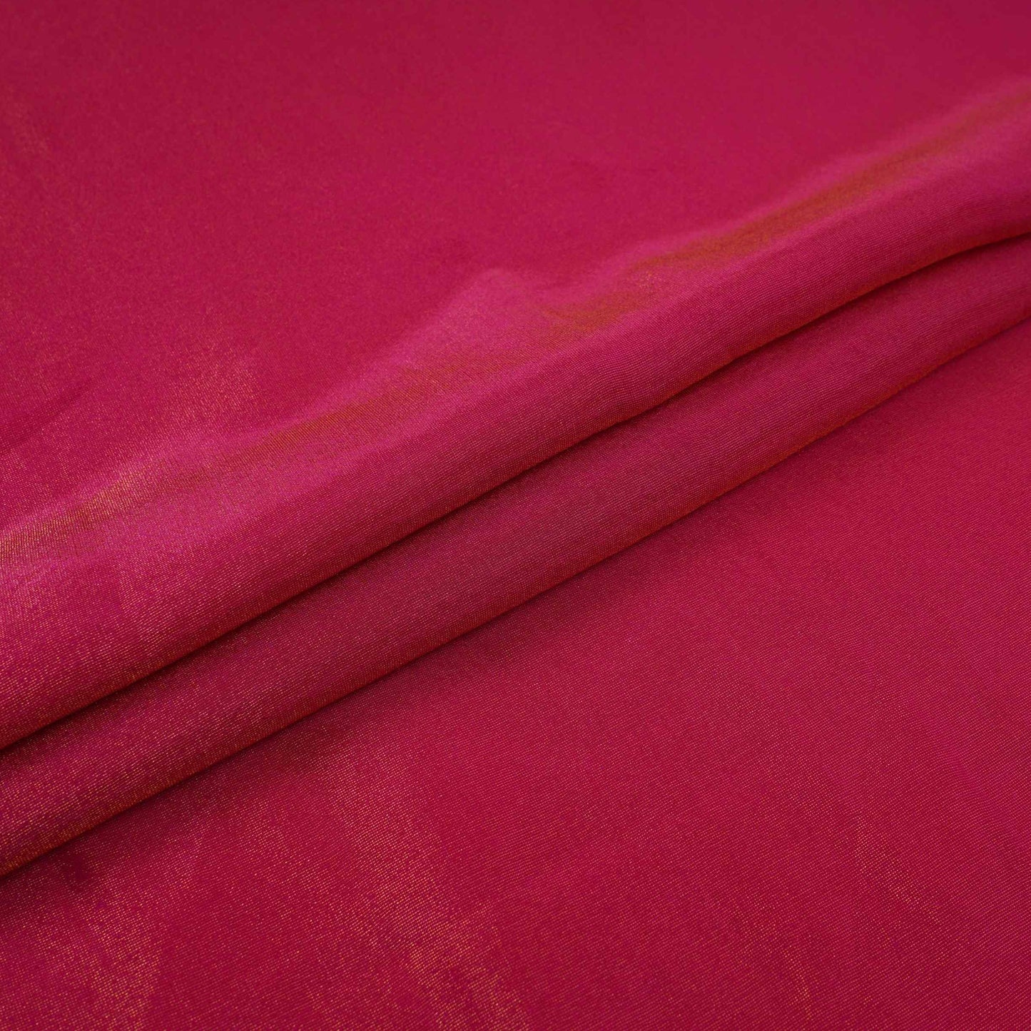 Rani Pink Solid Shimmer Tissue Fabric NFS-12