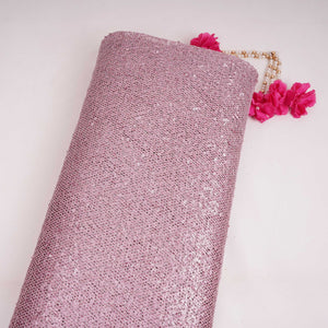 Pink Sequins Embroidery Net Fabric LI-32176 - TradeUNO