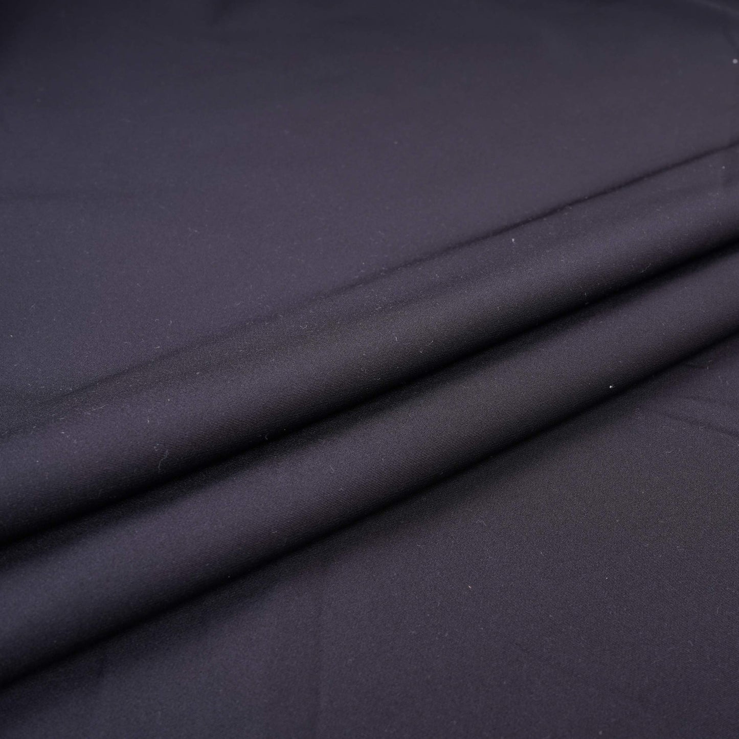 Black Solid Banana Crepe Fabric LIB-01