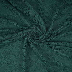 Green Floral Embroidery Lace Fabric LI-32191 - TradeUNO