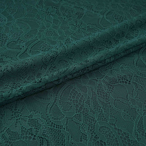 Green Floral Embroidery Lace Fabric LI-32191 - TradeUNO