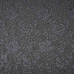Black Floral Embroidery Lace Fabric LI-32186 - TradeUNO