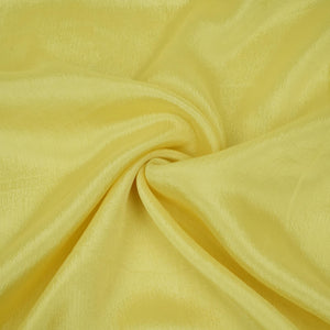 Lemon Yellow Solid Chinon Fabric NFC-16 - TradeUNO