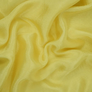 Lemon Yellow Solid Chinon Fabric NFC-16 - TradeUNO