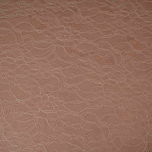 Light Brown Floral Embroidery Lace Fabric LI-32188 - TradeUNO