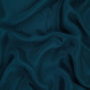 Turquoise Blue Solid Chinon Fabric NFC-17 - TradeUNO