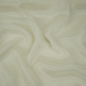 Off White Solid Chinon Fabric NFC-03 - TradeUNO
