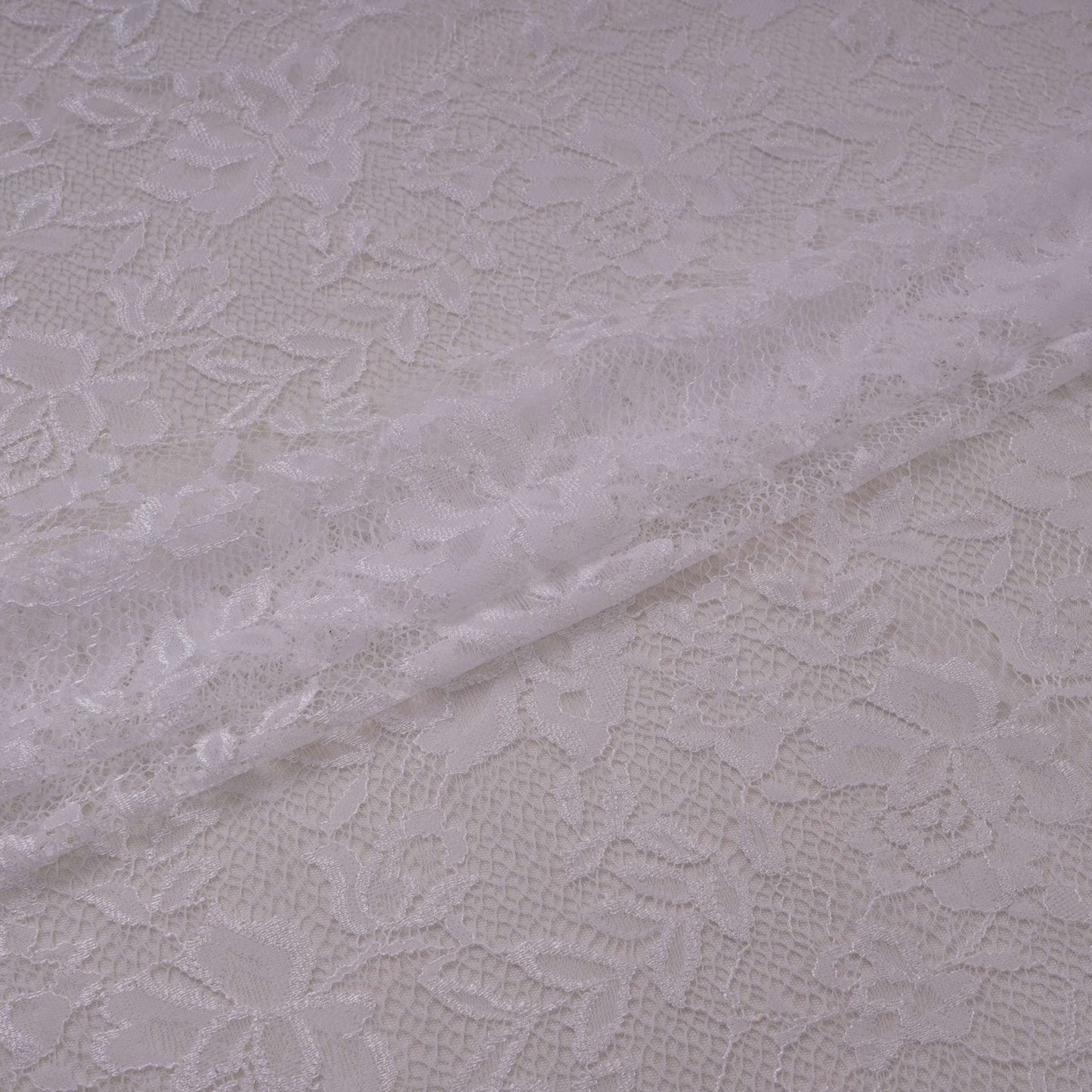 White Floral Embroidery Lace Fabric LI-32181
