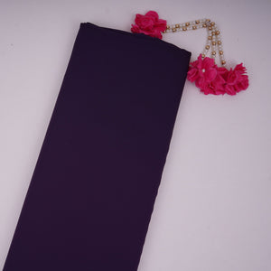 Purple Solid Double Georgette Fabric LID-13 - TradeUNO