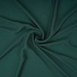 Dark Green Solid Double Georgette Fabric LID-03 - TradeUNO