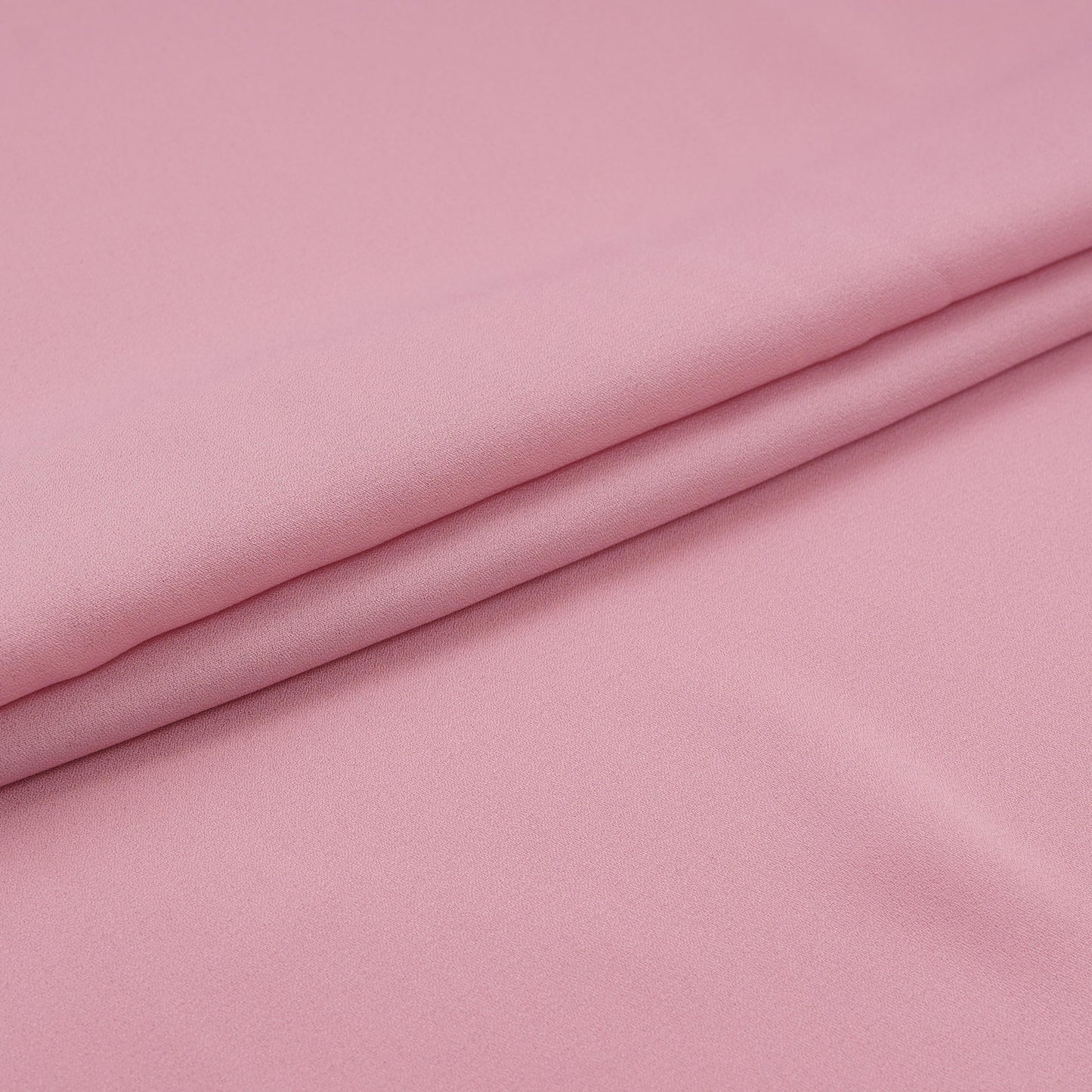 Pink Solid Double Georgette Fabric LID-15